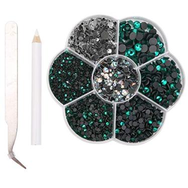 Imagem de Strass arte em unhas hot fix strass pedras de vidro decorativas para joias diy roupas capa de telefone acessórios 2100 peças 2 6mm multicolorido (2)