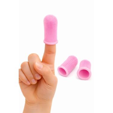 Imagem de Escova Dental Pet 360° de Silicone – Kit 2 Unidades | Higiene Bucal para Cães e Gatos | Anti-Tártaro e Mau Hálito