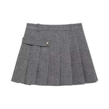 Imagem de Conjunto De Jaqueta Elegante De Botões Duplos E Saia Para Mulheres, Ma