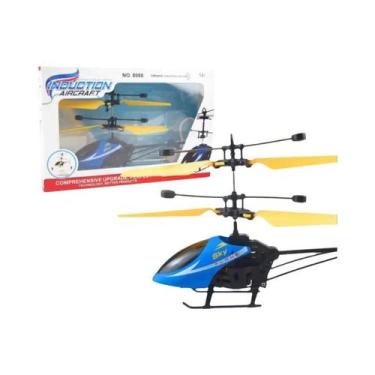 Imagem de Brinquedo De Helicóptero De Cristal Colorido Com Indução Para Crianças