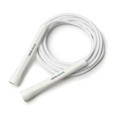 Imagem de Corda de pular Hererope de PVC de 6 mm para homens e mulheres, fitness, velocidade, truques, treinamento cardiovascular, corda de pular de boxe com alças inquebráveis e corda de pular que não torce