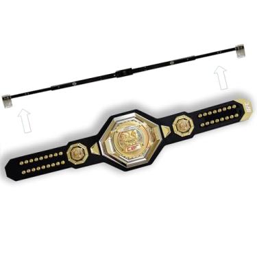 Imagem de Klizdum Suporte de parede para cinto WWE – Estojo e suporte para cinto de luta livre – Organizador de parede resistente para cintos WWE – Fácil de instalar