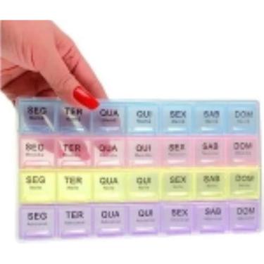 Imagem de Porta Comprimido Semanal 28 compartimentos - 04 Períodos-Unissex