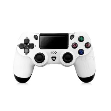 Imagem de Controle Gamer Duplo Shock Joystick P4 PC Notebook Usb Com Fio - Branco