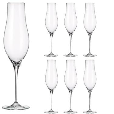Imagem de Jogo de 6 taças para champanhe Limosa em cristal ecológico 300ml A26,8cm