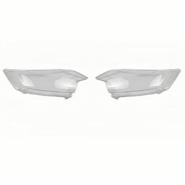 Imagem de Tampa do farol do carro compatível com Mitsubishi Outlander 2016 2017 2018 2019 Transparente Shell da lâmpada de vidro Substituir abajur primário(A Pair)