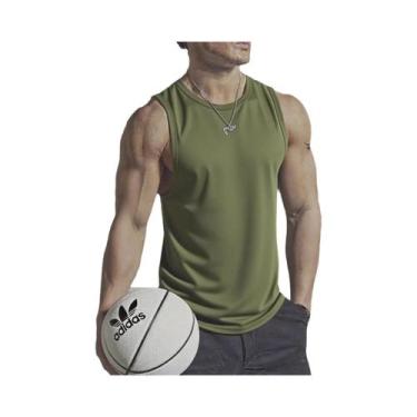 Imagem de Camiseta Esportiva Masculina Sem Mangas De Secagem Rápida Para Corrida