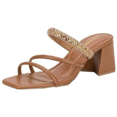 Imagem de Tamanco Feminino Salto Grosso Via Marte 100021-Feminino