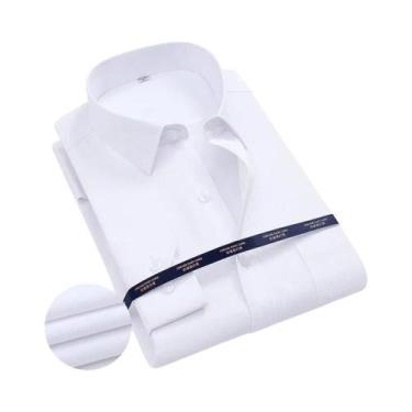 Imagem de Camisas Sociais Masculinas De Manga Longa Clássicas Para Escritório, T