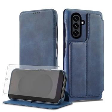 Imagem de Asuwish Capa de celular para Samsung Galaxy S25 5G capa carteira celular com protetor de tela de vidro temperado e suporte flip de couro PU porta-cartão de crédito acessórios S 25 25S SM-S931U