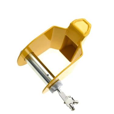 Imagem de aqxreight Trava de Acoplador de Reboque, Trava de Engate de Reboque, de Língua de, Liga de Zinco Resistente, Antirroubo Com 3 Chaves para Segurança de Trailer de Caminhão
