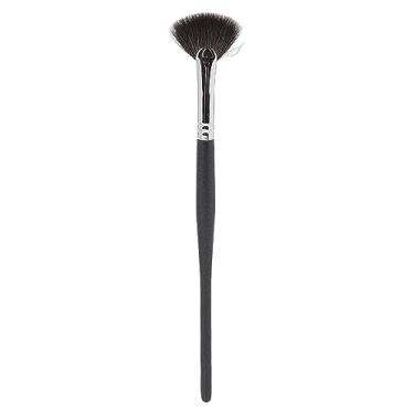 Imagem de Ainoli Fan Highlighter Brush Multiuso Cerdas Macias Pincel de Maquiagem em Forma de Leque para Highlighter Blush Pó Solto