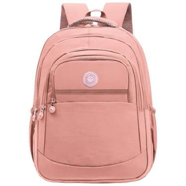 Imagem de Mochila Escolar Bolsa Grande Feminina Com Espaço Para Notebook Dia a D