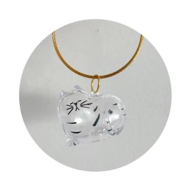 Imagem de Chaveiro De Pingente De Cachorro Fofo, Cápsula Transparente Para Armaz