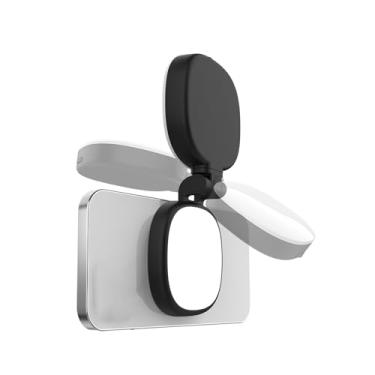 Imagem de Bewinner Luz Magnética para Selfie de Telefone Com Espelho de Maquiagem, Luz de Preenchimento LED Recarregável Com 3 Modos de Cor e Mostrador Regulável, Clipe Giratório de 360° Nas Luzes (preta)