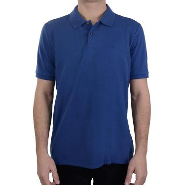 Imagem de Camisa Polo Masculina Ogochi MC Essencial Slim Azul - 007510-Masculino