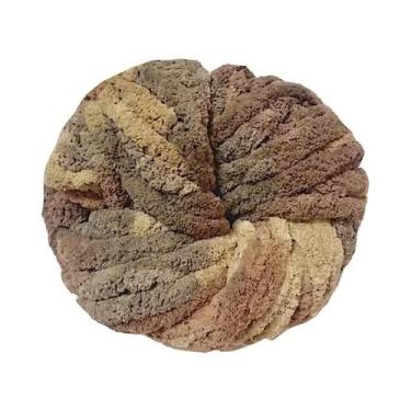 Imagem de Fio De Chenille Macio E Colorido 250g Para Tricô Grosso, Ninhos Para P