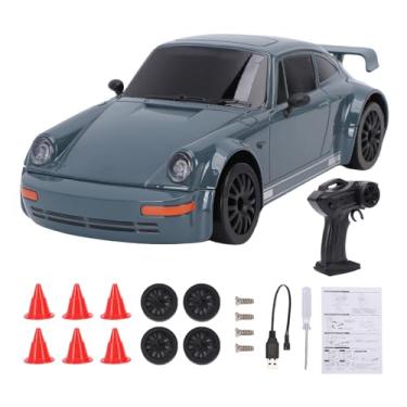 Imagem de SPYMINNPOO RC Drift Car, 1/20 2.4G de Alta Velocidade Com Controle Remoto, Brinquedo de Corrida Em Escala de Veículo Com 4 Pneus de Drift e Luzes LED para Crianças, Meninos, Meninas, (Cinza)