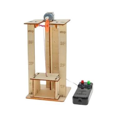 Imagem de Kit Educacional De Modelo De Elevador Elétrico De Controle Remoto Para