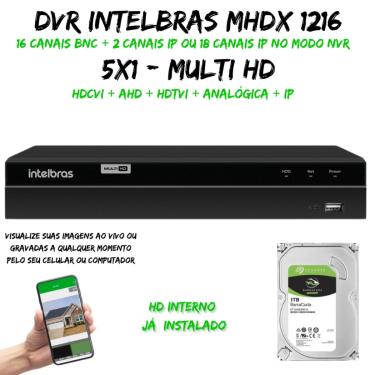 Imagem de Dvr Mhdx Multi HD 1216 C/HD 1TB
