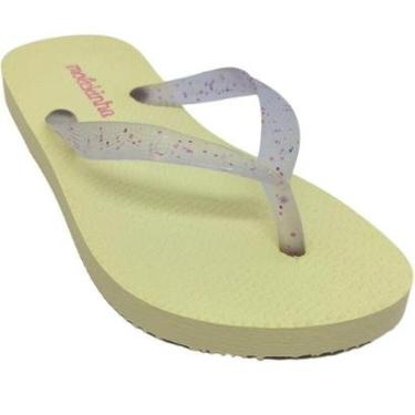 Imagem de Chinelo Molekinha Infantil com Tiras Transparentes e Brilho-Feminino