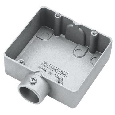 Imagem de Condulete Duplo 3/4" Tipo "ed" - Sem Tampa / Rosca Bsp / Com Pintura Eletrostática A Pó Tramontina