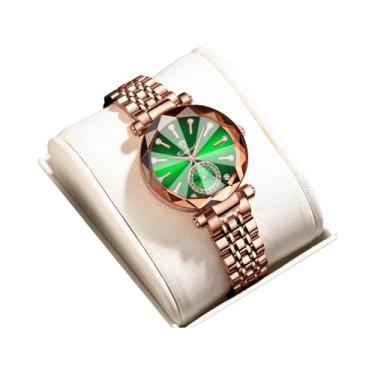 Imagem de Relógio Feminino Elegante, À Prova D'água, Luminoso, De Luxo, Com Desi