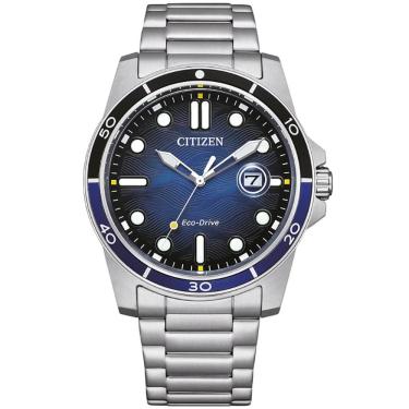 Imagem de Relógio Citizen Masculino Ref: Aw1810-85l Solar Prateado Eco-Drive