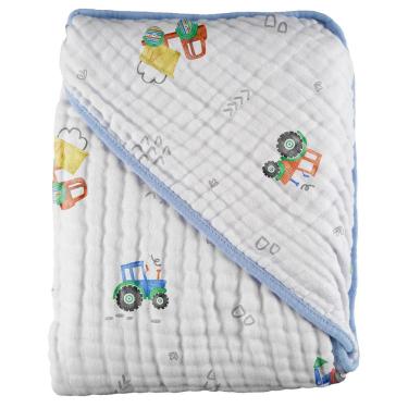 Imagem de Toalha de Banho Bebê Soft Com 3 Camadas De Fralda Baby Joy