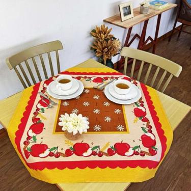 Imagem de Toalha De Chá Centro Mesa KazzaVip 80% Algodão e 20% Poliéster Estampa