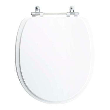 Imagem de Assento Sanitário Tampa De Vaso Branco Mdf Laqueado Village Para Bacia Deca