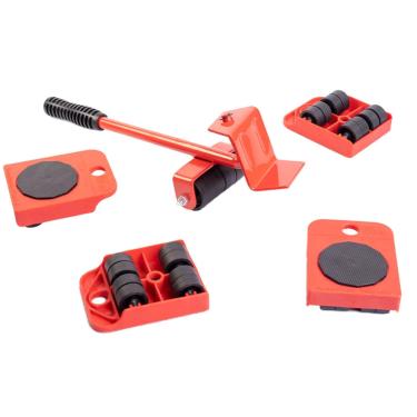 Imagem de Move Fácil Kit 4 Carrinhos Movedor Móveis Pesados Casa Caso Transportador Para Mudança Geladeira Fogão Sofá