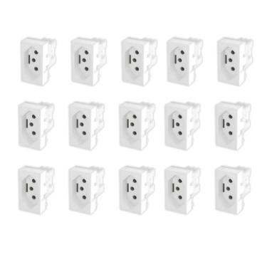 Imagem de Kit 15 Módulos Tomada 2P+T 10A -250V~ - Fame