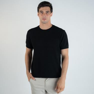 Imagem de Camiseta Ellus Tricot Gola Alta Preta-Masculino