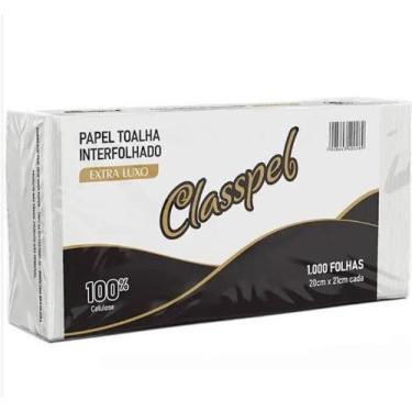 Imagem de Papel Toalha Interfolhado EXTRA LUXO Classpel com 1.000 unidades