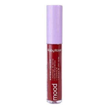 Imagem de Batom labial liquido mood hb566s4 3,2ml surprise ruby rose
