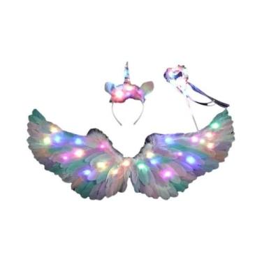 Imagem de Conjunto De Asas De Anjo E Varinha De Fada Para Mulheres E Meninas, Fa