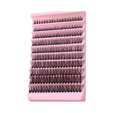 Imagem de Cílios Postiços Naturais Em Tufos 8-16mm, Bandeja Mista De Cílios Indi