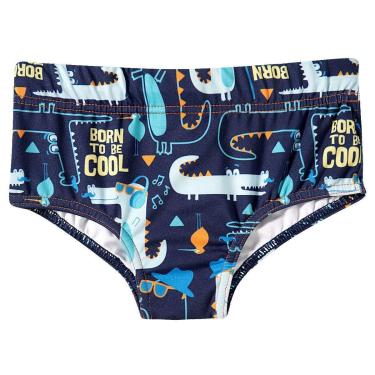 Imagem de Sunga Bebê e Infantil Proteção UV 50+ Jacaré Marinho Tip Top-Masculino