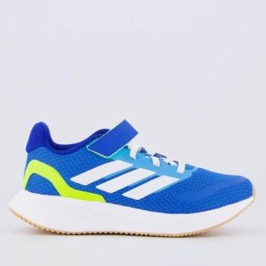 Imagem de Tênis Adidas Runfalcon 5 Juvenil Azul e Verde, 27