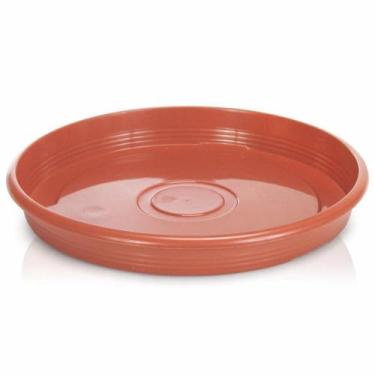 Imagem de Prato De Vaso Redondo Telha Ceramico 31Cm De De Plastico - Arqplast