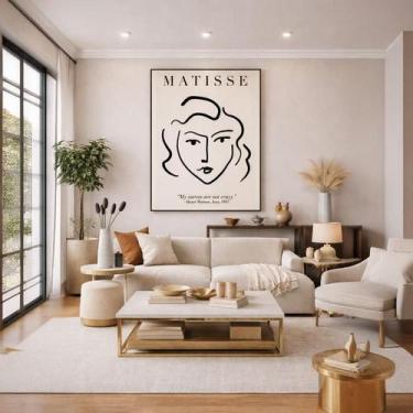 Imagem de Quadro Canvas Henri Matisse Jz 90X60Cm Mold Preta - Quadros On-Line