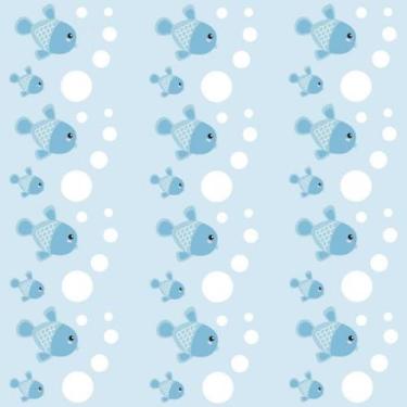 Imagem de Papel De Parede Infantil Peixes - Drop de Casa