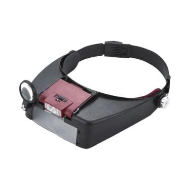 Imagem de Lupa De Cabeça Ajustável Com LED 10X Para Leitura E Reparos - Óptica I