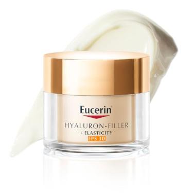 Imagem de EUCERIN Creme Facial Anti-idade Firmador Dia FPS 30 50ml, Elasticity, Pele Madura, Hyaluron-Filler, Ácido Hialurônico, Antirrugas