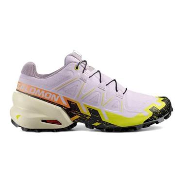 Imagem de Tenis Salomon Speedcross 6 Feminino, 36, Lilas amarelo, Laranja