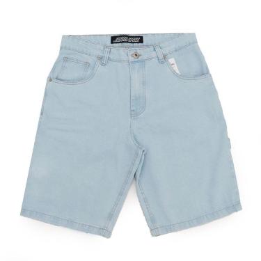 Imagem de Bermuda Santa Cruz Jeans Classic Dot Carpenter - Azul Claro-Masculino