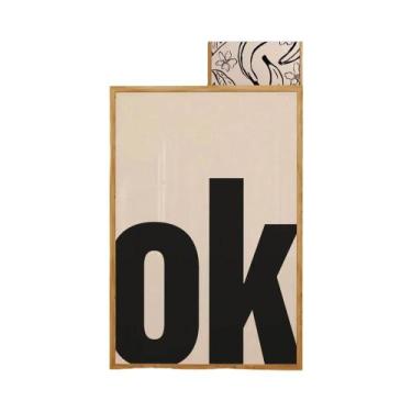 Imagem de Pôster Moderno OH HI OK Em Tela Para Decoração De Quarto, Estudo, Sala