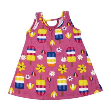 Imagem de Vestido Cavado Estampa Picolé 1001238 - Kyly-Feminino