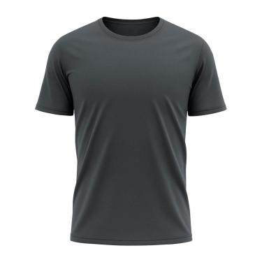 Imagem de Camiseta Básica Masculina Dry Lisa Tradicional Poliéster Confortável Treino-Unissex